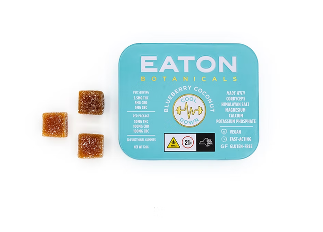 Blueberry Coconut Cool Down 1:2:2 THC:CBD:CBC Eaton Botanicals