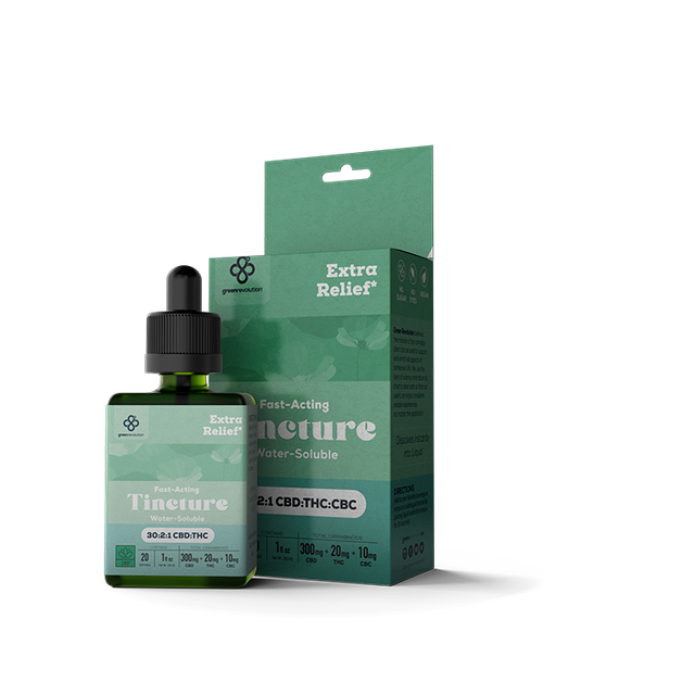 Extra Relief 30:2:1 CBD:THC:CBC Green Revolution