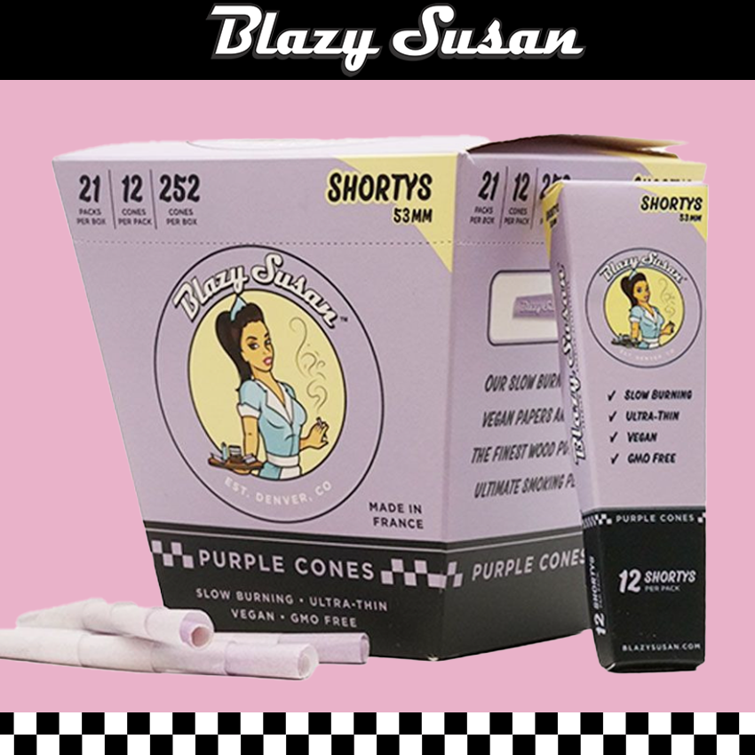 Purple Papers Cones Blazy Susan