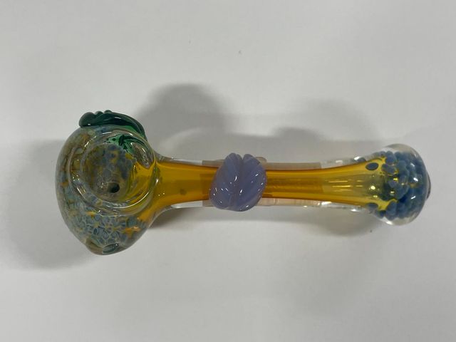 4.5" Fume Hand Pipe w/ Leaf