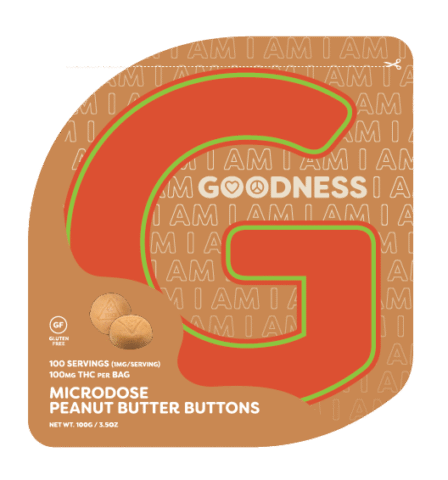 Microdose Buttons Peanut Butter I Am Goodness