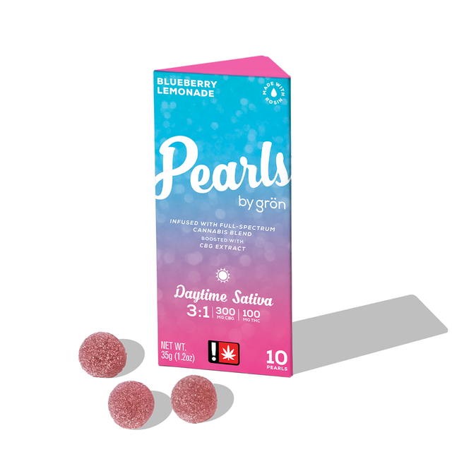 Pearls Blueberry Lemonade 3:1 CBG:THC Grön