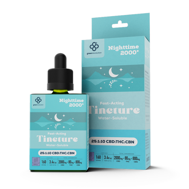 Nighttime 2000 25:10:1 CBD:THC:CBN Green Revolution