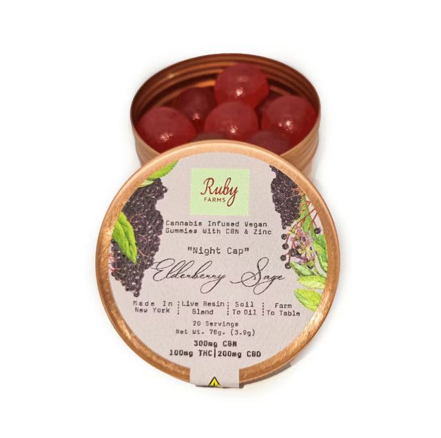 Night Cap Elderberry Sage 3:2:1 CBN:CBD:THC Ruby Farms