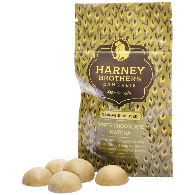 White Chocolate Matcha 1:7:7 THC:CBD:CBG Harney Brothers
