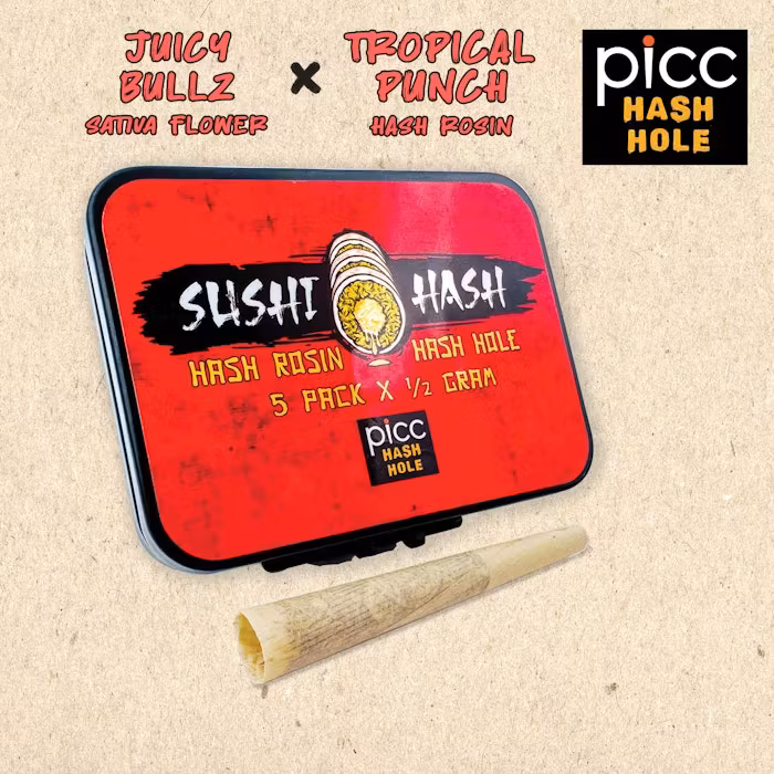 Hash Hole Juicy Bullz x Tropical Punch Sushi Hash