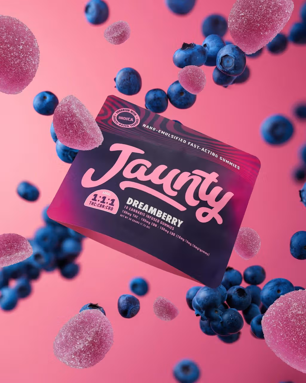 Jaunty Dreamberry 10mg THC : 10mg CBD : 10mg CBN