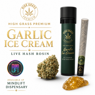 Garlic Ice Cream Live Hash Rosin High Grass Premium