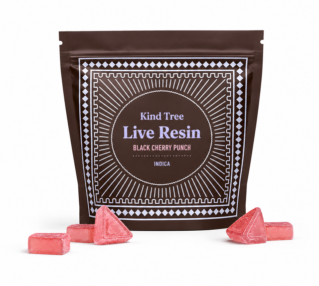 Black Cherry Punch Live Resin Gummies 10 Pack Kind Tree