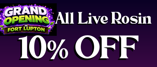 Cannabis Promo, Cannabis Sales, Cannabis Discounts, Cannabis on Sale, Live Rosin — 10% off