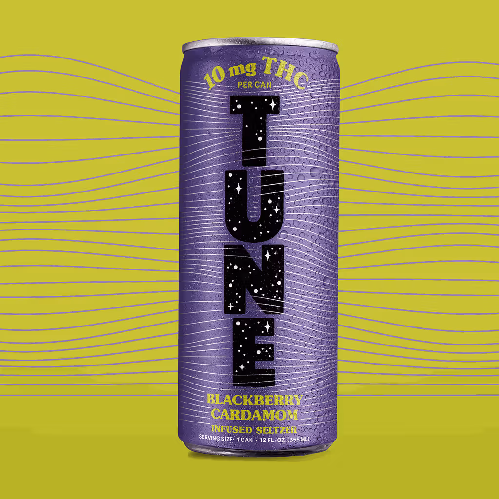Tune Blackberry Cardamom 10mg THC Carbonated