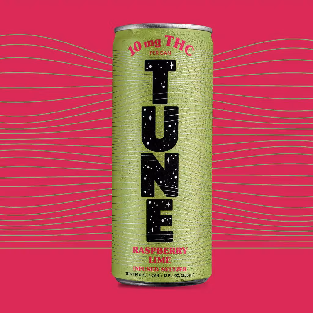 Tune Raspberry Lime 10mg THC Carbonated