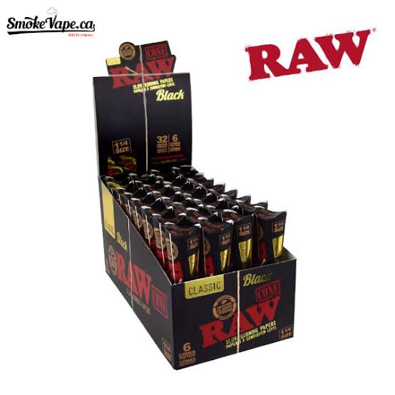Raw Black | 1-1/4 Size | 6 pk