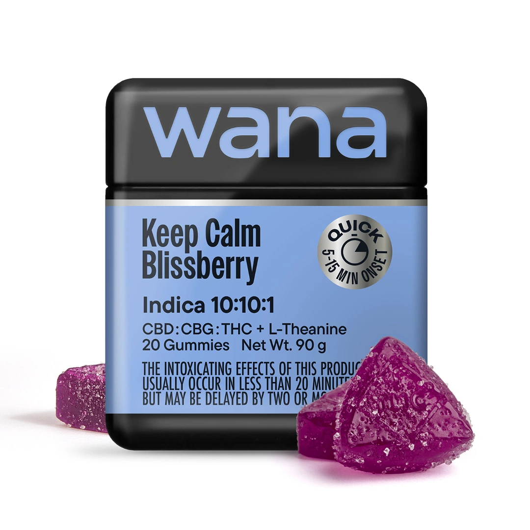 Keep Calm Blissberry | 10:10:1 CBD:CBG:THC | Wana