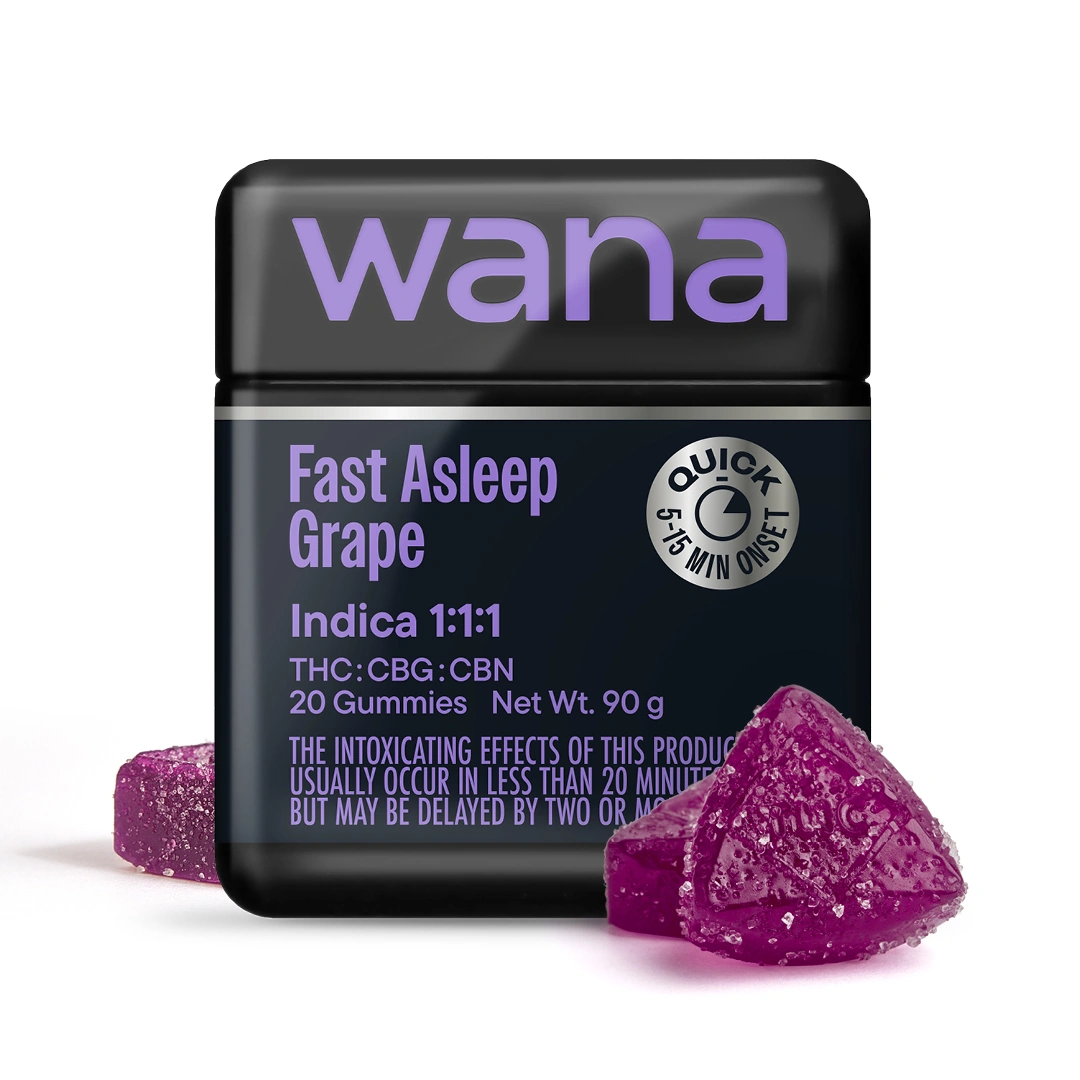 Fast Asleep Grape | 1:1:1 THC:CBG:CBN | Wana