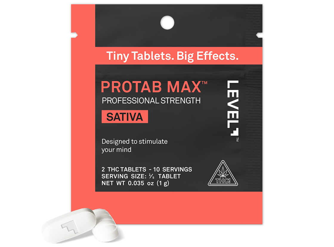 Sativa Protab, Max Strength THC Tablets LEVEL