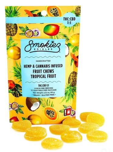 Sweet Tropical 1:1 CBD:THC Smokiez