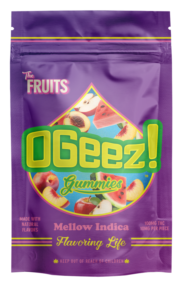 The Fruits Mellow Indica 10pk Peach Red Apple Watermelon Ogeez
