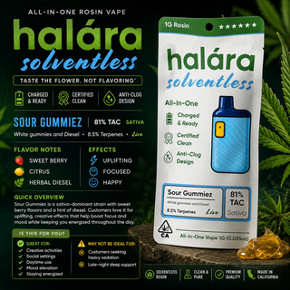 Sour Gummiez (rosin) Halara