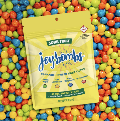 Joyibles Sour Fruit 40 Pack 2.5mg