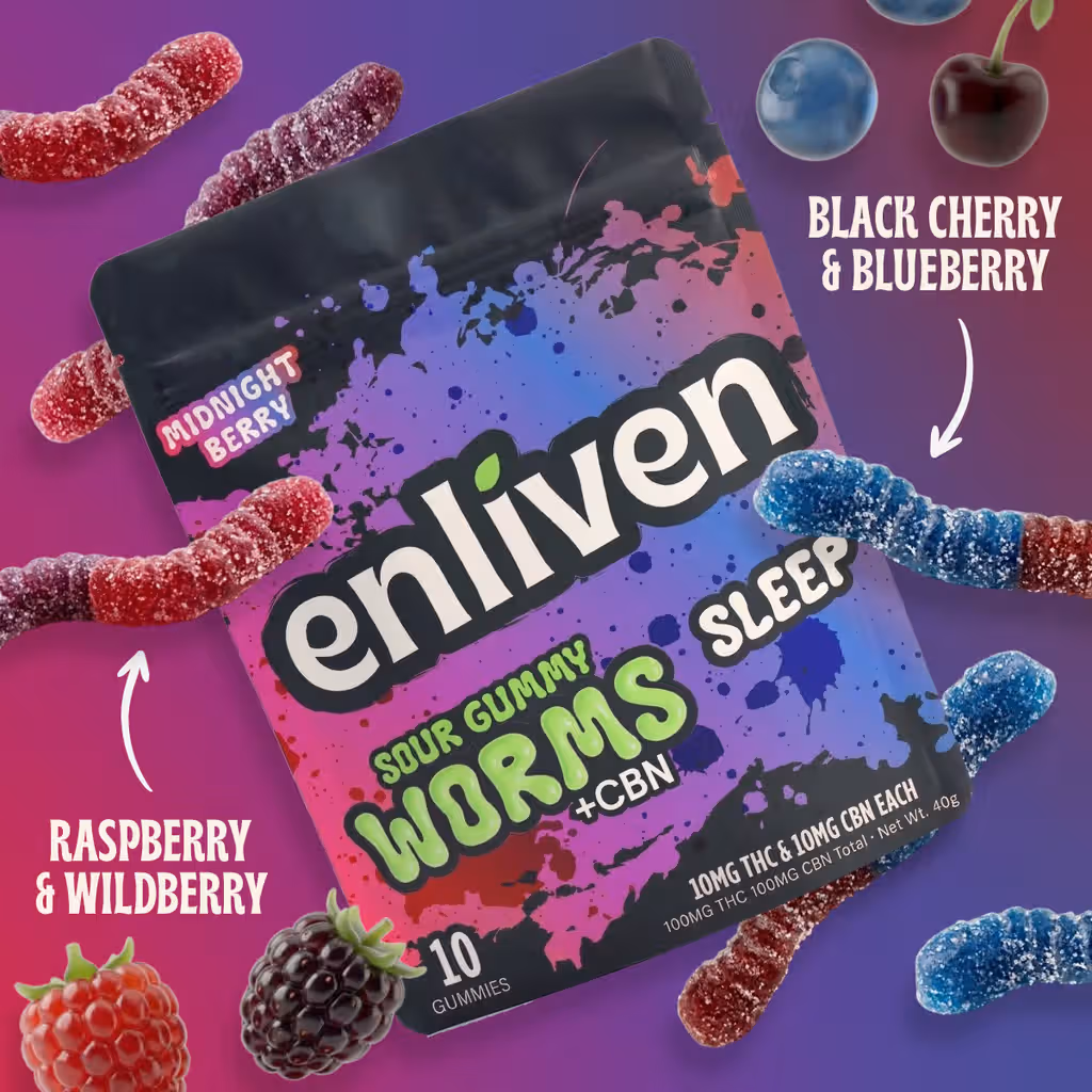 Midnight Berry Sleep Worms Enliven