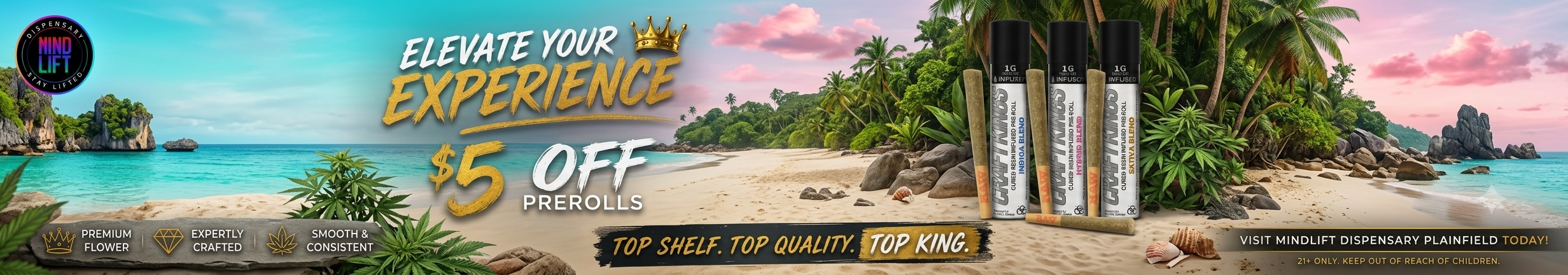 Cannabis Promo, Cannabis Sales, Cannabis Discounts, Cannabis on Sale, Craft Kings $5 OFF