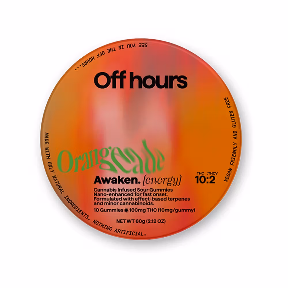 Awaken (energy) Orangeade Off hours