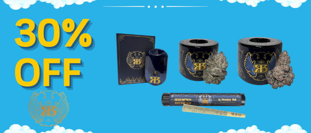 Cannabis Promo, Cannabis Sales, Cannabis Discounts, Cannabis on Sale, 30% Off Redemption Botanicals