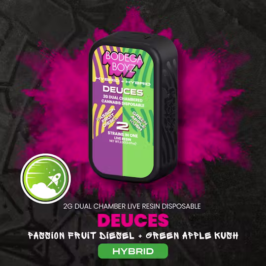 Deuces 2 Passion Fruit Diesel / Green Apple Kush AIO