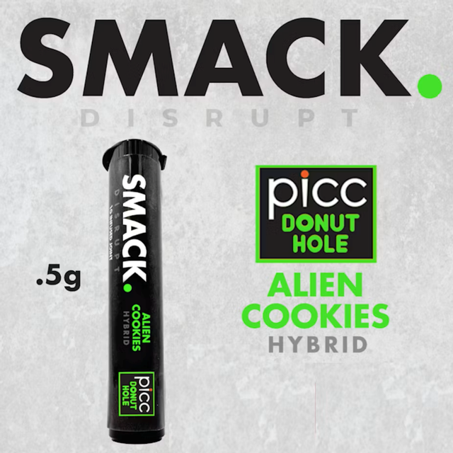 SMACK. | Infused Pre-roll | .5G SINGLE | Alien Cookies (H) PICC