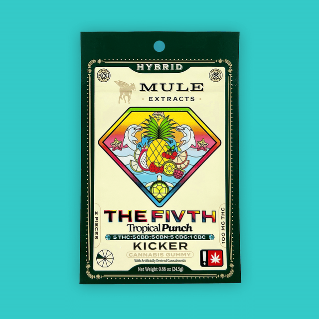 The Fivth - Tropical Punch - 5:5:5:5:1 THC:CBD:CBN:CBG:CBC Mule Extracts The Fivth - Tropical Punch - 5:5:5:5:1 THC:CBD:CBN:CBG:CBC Mule Extracts