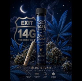 Smoking Zoe - Blue Dream 1g Pre-Roll  (Raw Pre-Rolls) EXIT 14G