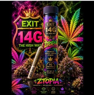 Smoking Zoe - Ztopia 1g Pre-Roll (Raw Pre - Rolls) EXIT 14G