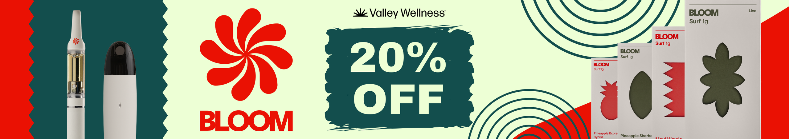 Cannabis Promo, Cannabis Sales, Cannabis Discounts, Cannabis on Sale, 20% Off Bloom Vapes!