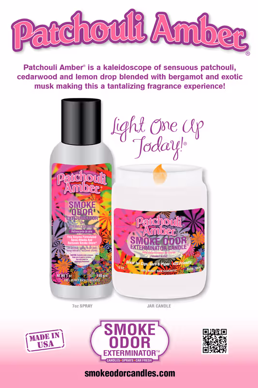 Patchouli Amber Smoke Odor Candles
