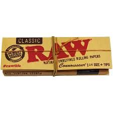 Classic 1 1/4" Connoisseur with Tips  rolling RAW