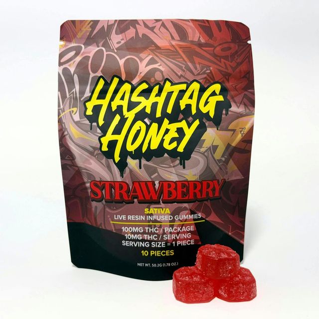 Strawberry Gummies Hashtag Honey