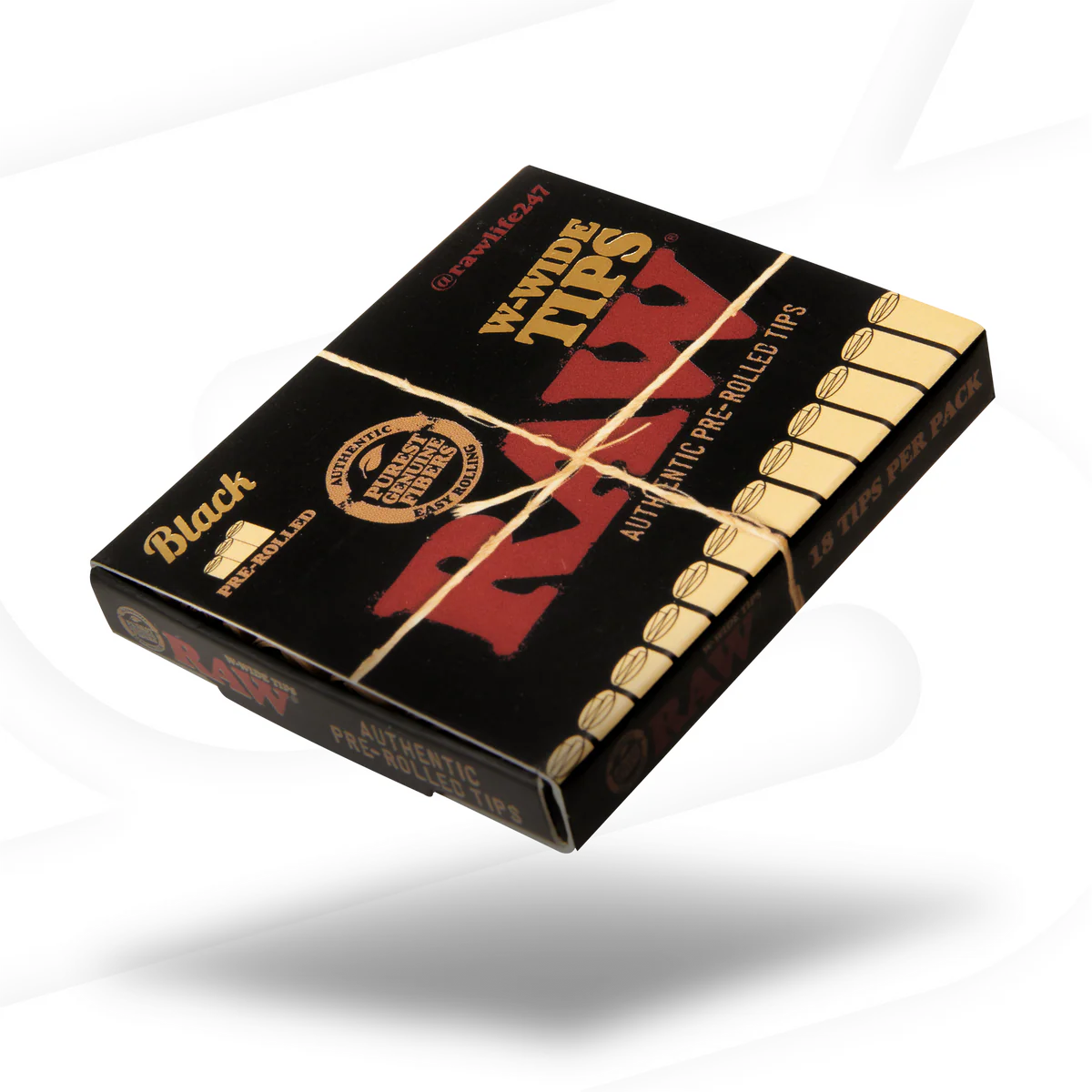 Black W-Wide Pre-Rolled Cone