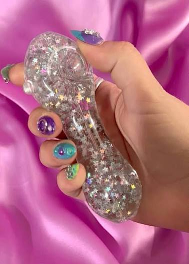Canna Style| Freezable Star Glitter Pipe