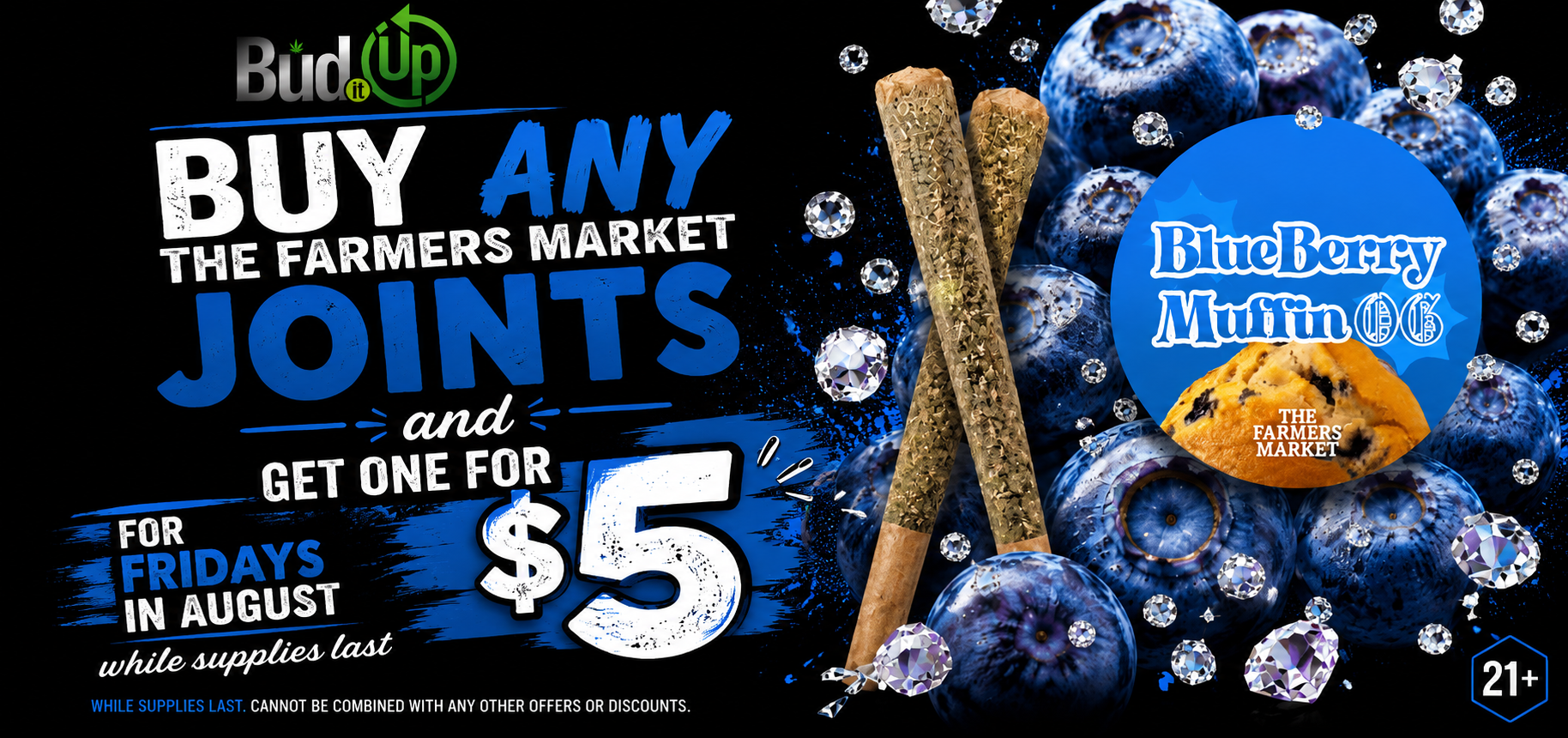Cannabis Promo, Cannabis Sales, Cannabis Discounts, Cannabis on Sale, THE FARMERS MARKET PRE-ROLLS BOGO $5