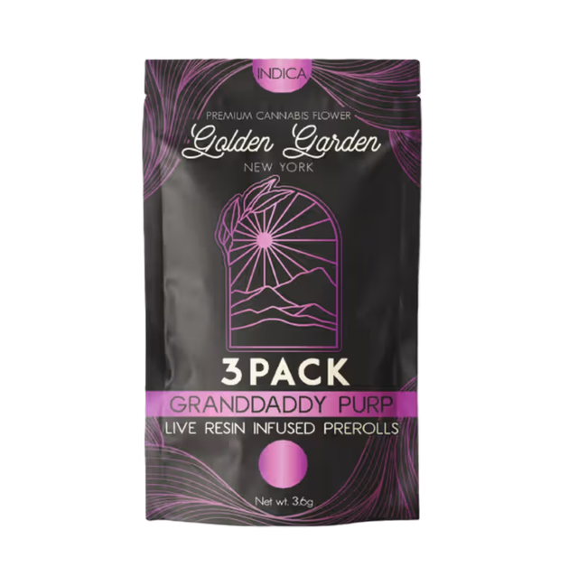 Live Resin Infused Prerolls GDP Golden Garden