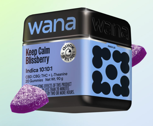 Optimals Keep Calm Blissberry 10:10:1 CBD:CBG:THC Wana