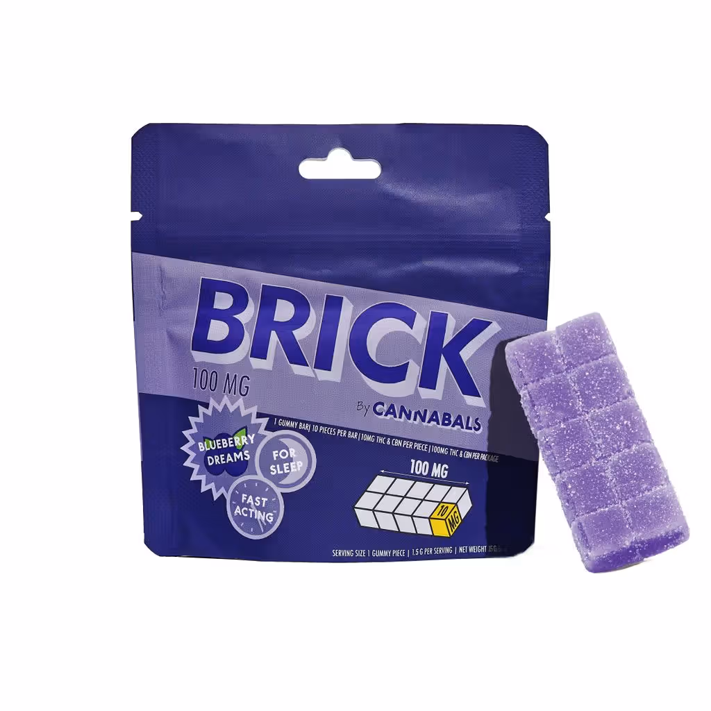 BRICK Blueberry Dreams 100mg Gummy Cannabals