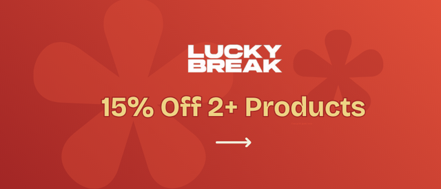 Cannabis Promo, Cannabis Sales, Cannabis Discounts, Cannabis on Sale, 15% Off 2+ Lucky Break Products