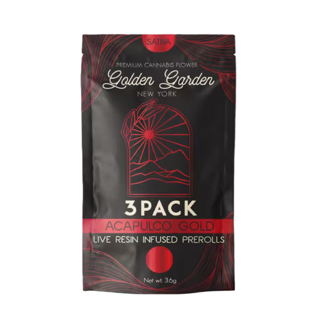 Acapulco Gold Live Resin Infused Prerolls Golden Garden