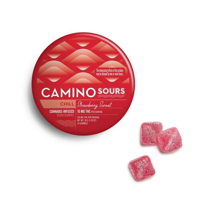 CHILL | Strawberry Sunset Sours | 100mg | 10ct | 10mg/ea Camino