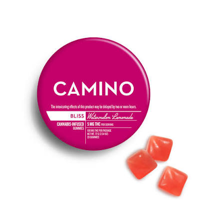 Camino BLISS | Watermelon Lemonade Gummies | 100mg Hybrid Gummies 5mg