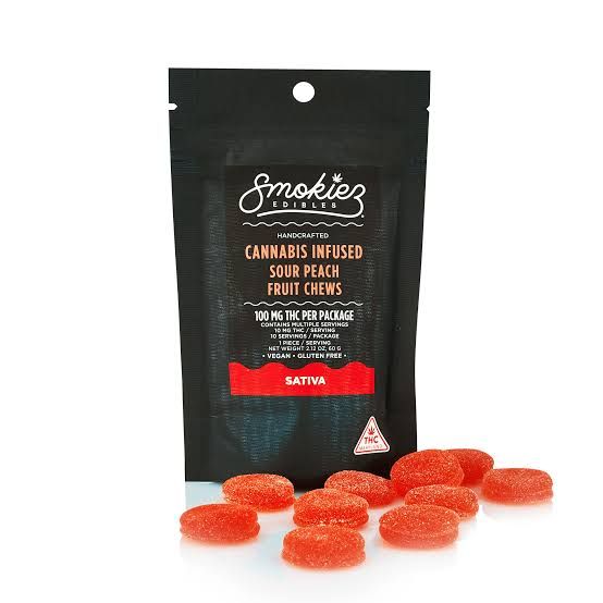 Sour Peach Sativa 10pk  Smokiez