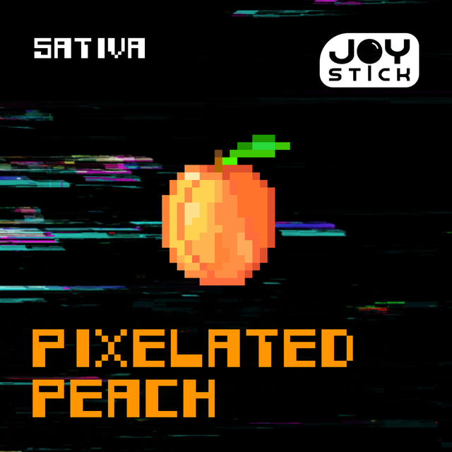 Pixilated Peach Joy Stick