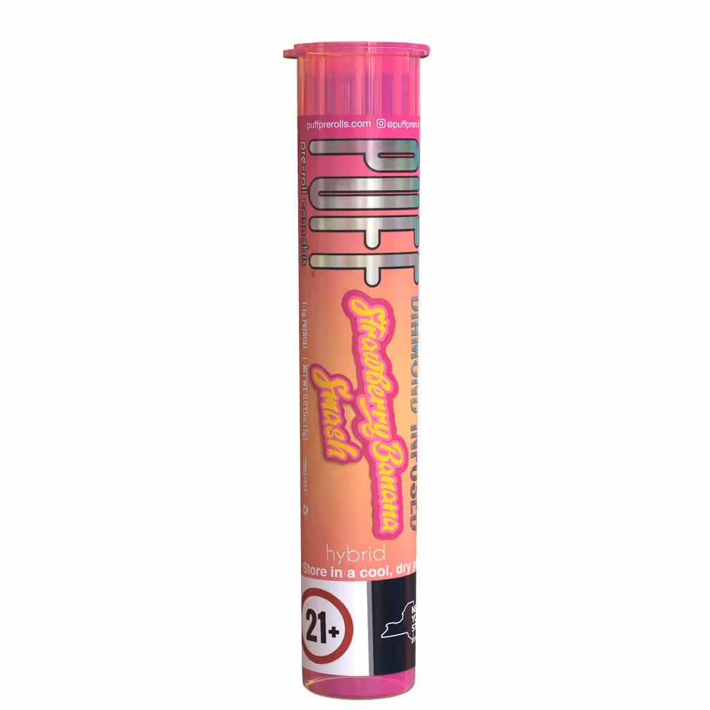 Strawberry Banana Smash 1g Diamond Infused Pre-Roll  Puff